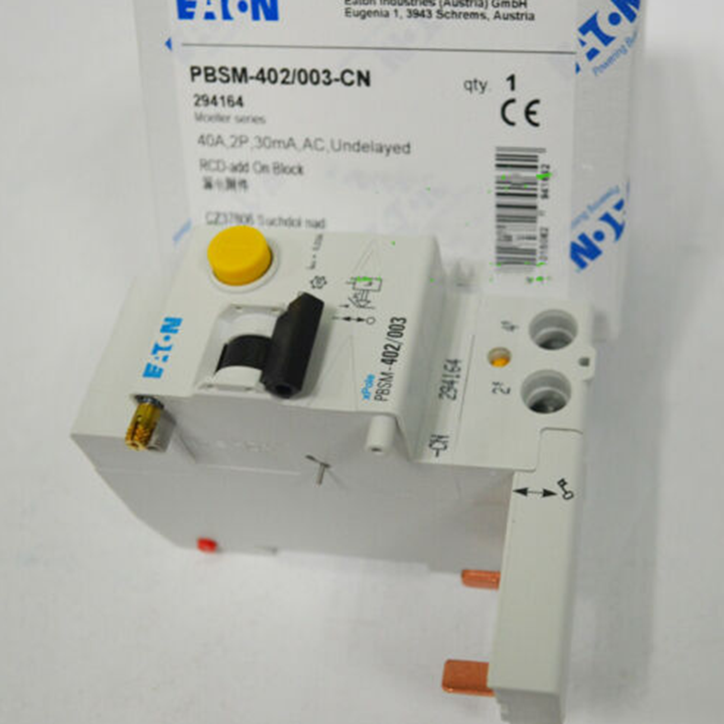 Smart Time Relay 40A 2P 30mA EATON MOELLER PBSM-402/003-CN - EATON MOELLER