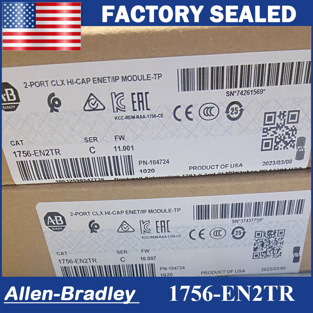 Allen Bradley ControlLogix PLC Module 1756-EN2TR Factory Sealed - ALLEN BRADLEY
