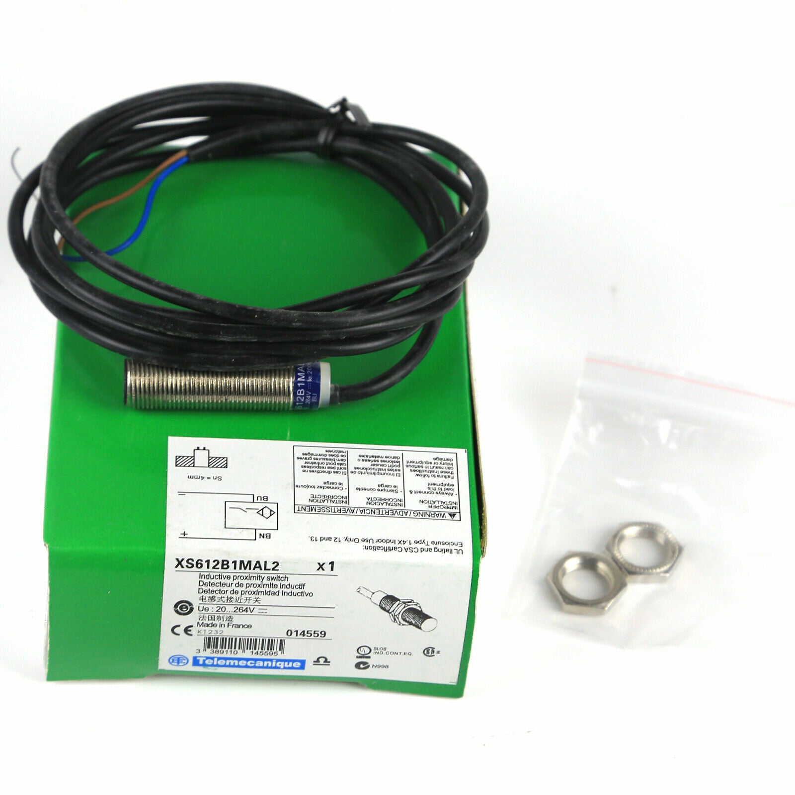 Inductive Proximity Sensor, 12mm Schneider Electric XS612B1MAL2 - SCHNEIDER ELECTRIC