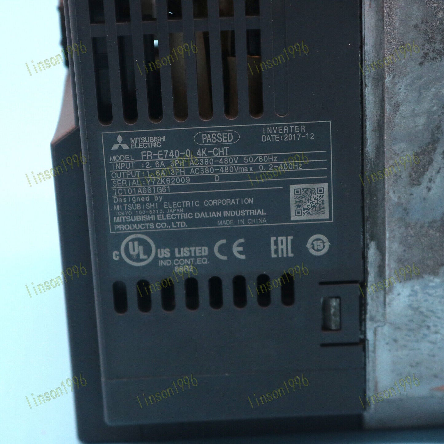 Mitsubishi Frequency Converter used ONE FR-E740-0.4K-CHT - MITSUBISHI