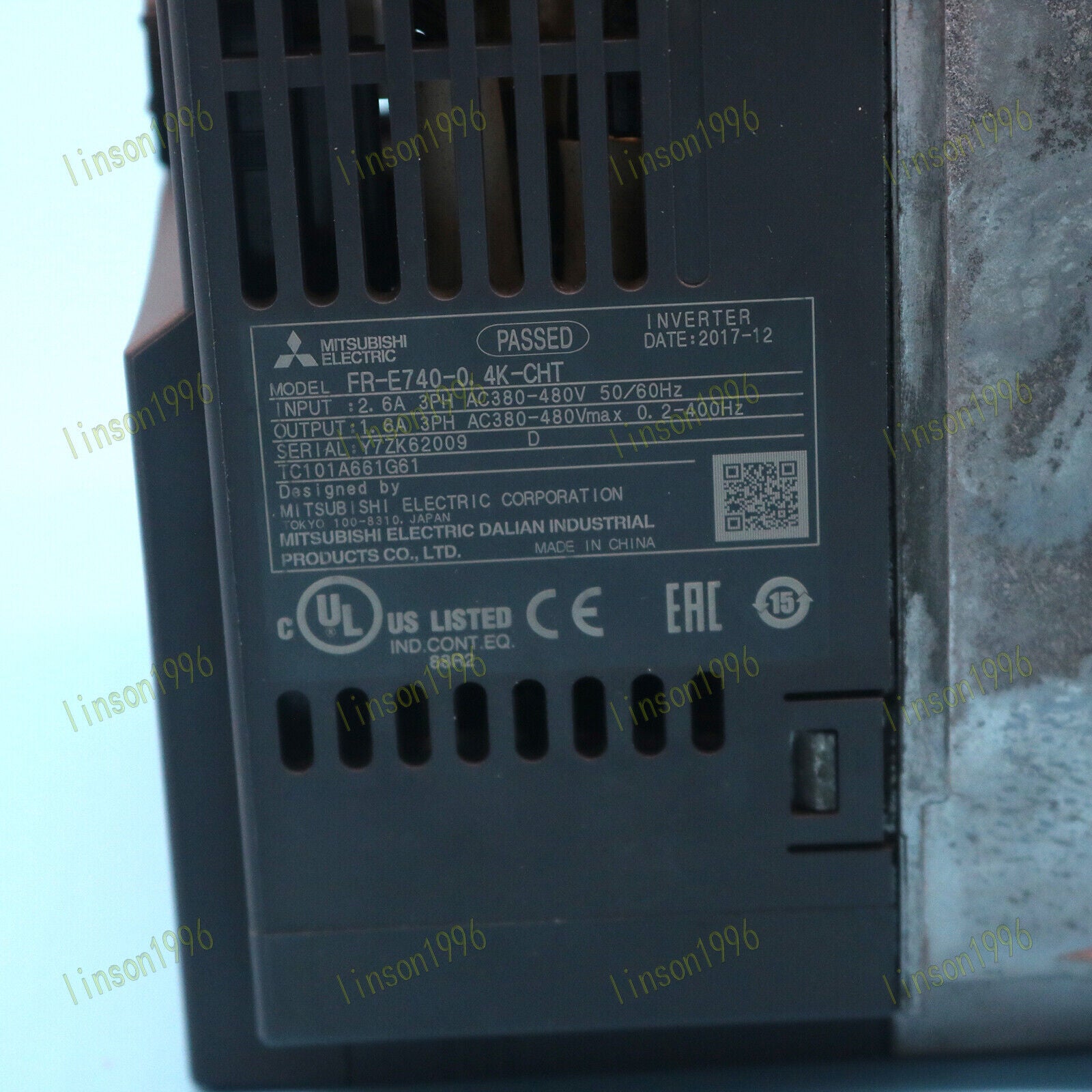 Mitsubishi Frequency Converter used ONE FR-E740-0.4K-CHT - MITSUBISHI