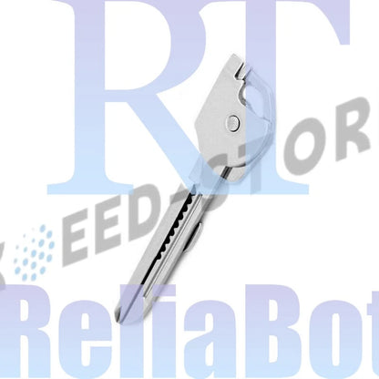1PCS 6-in-1 Utili Key Tool Keyring Keychain Multifunction Stainless Steel