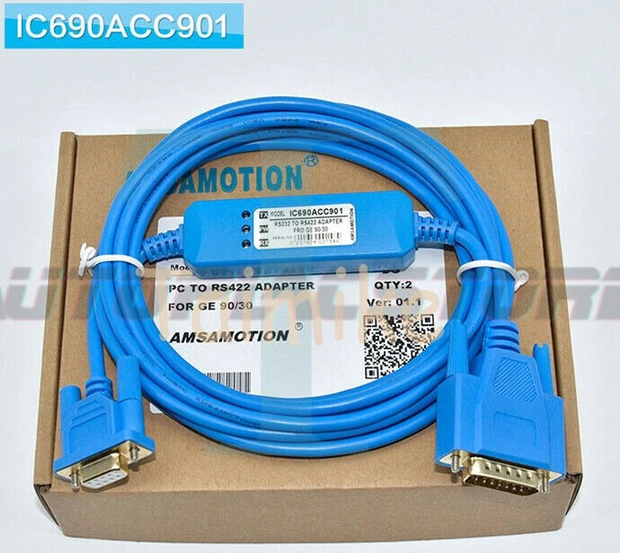 1PC Fanuc IC690ACC901 PLC Programming Cable GE 90-70/90-30