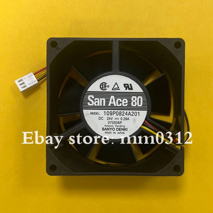 SANYO 109P0824A201 8032 DC24V 0.29A 8CM 3-Pin Inverter Cooling Fan