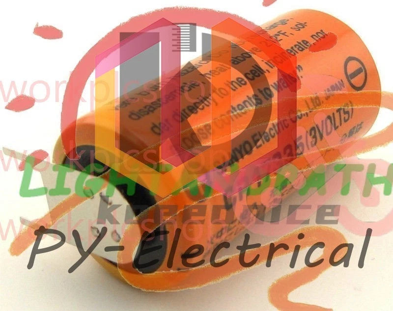 2pcs SANYO CR17335 3V PLC Battery 3P tabs to Repair Saab Cell Pin Type +2P-1P #L