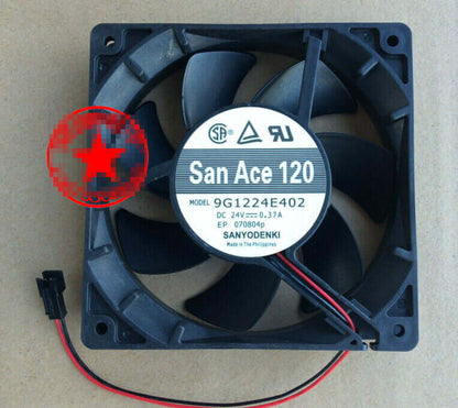 new 1pcs San Ace 120 9G1224E402 24v 0.37A 12CM 24V high air volume fan