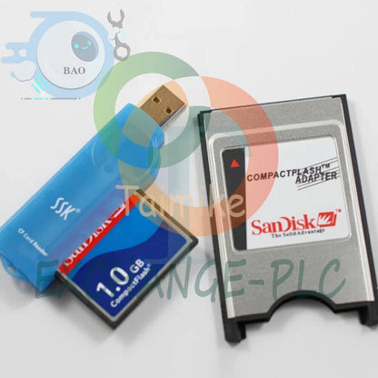 3 piece set CNC 1.0GB CF CF card+CF-PCMCIA adapter+SSK USB2.0 card reader