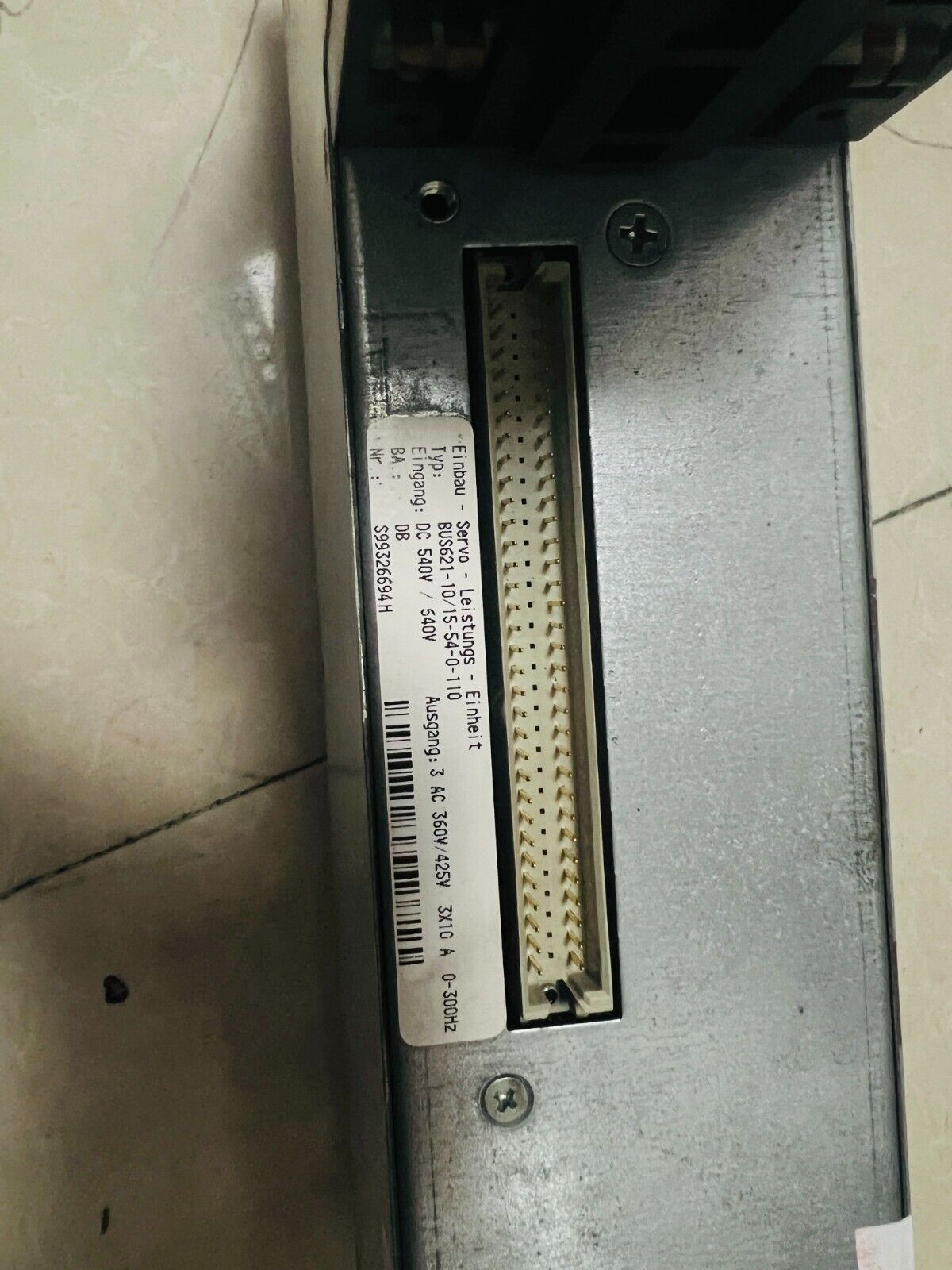 Used 1 Piece Test BUS621-10/15-54-0-110 - TEST