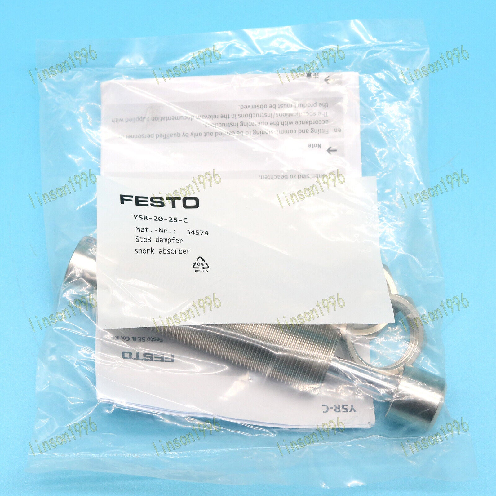 Festo Shock Absorber YSR-20-25-C 34574 Fast – Fast Acting Shock Absorber - FESTO