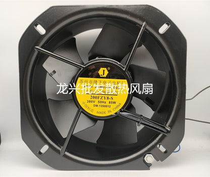 new 1 PCS  J JF-MOTOR Fan 200FZY8-S AC380 22580 22.5CM power frequency axial fan