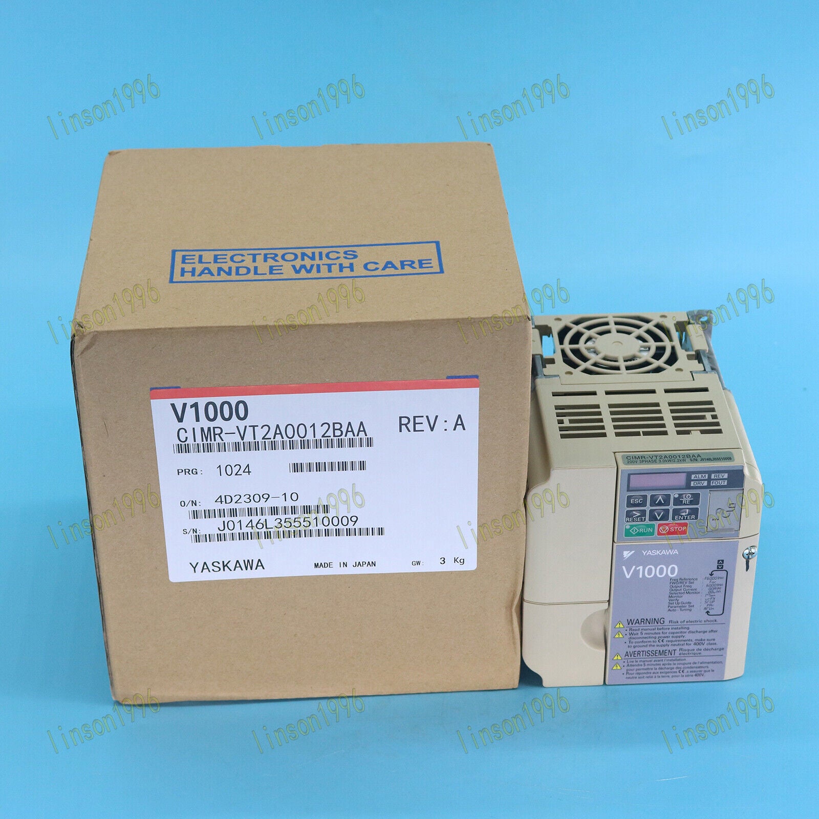 Yaskawa Inverter Model CIMR-VT2A0012BAA 3.0KW/2.2KW - YASKAWA