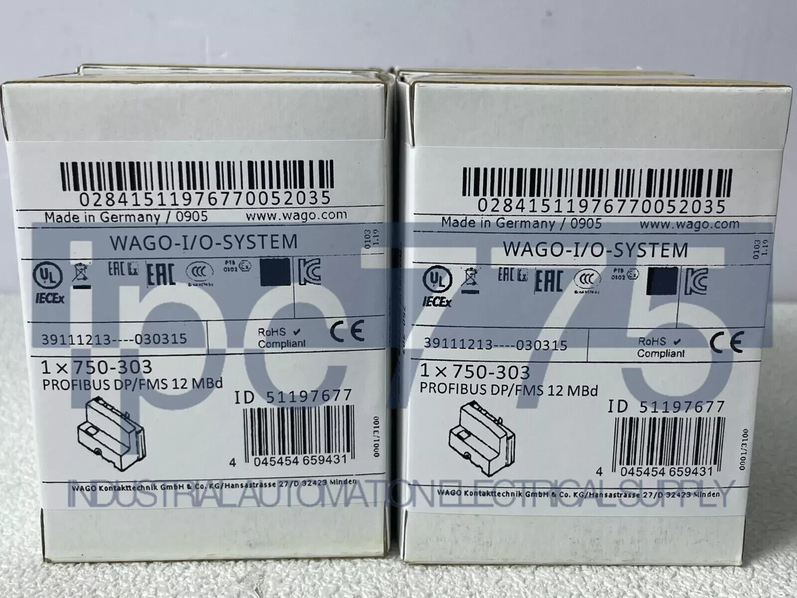 new 1PCS  WAGO 750-303 PROFIBUS DP/FMS FIELDBUS COUPLER PLC