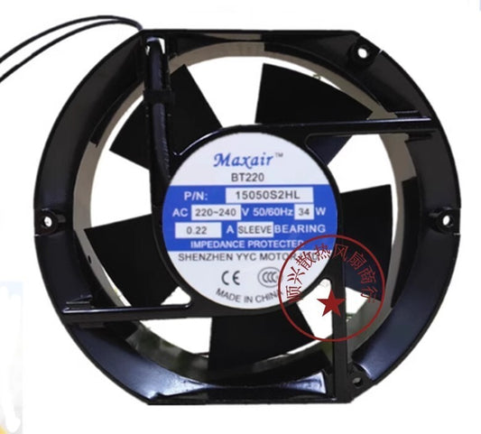Maxair BT220 15050B2HL AC220V-240V 0.22A 34W Cooling Fan