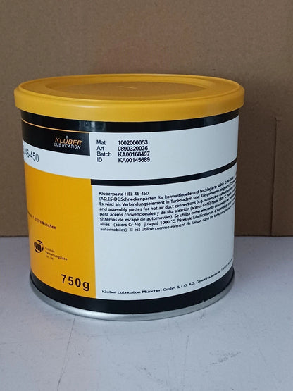 KLUBER Lubrication Kluberpaste HEL 46-450 750g ( 26.5 oz) free ship