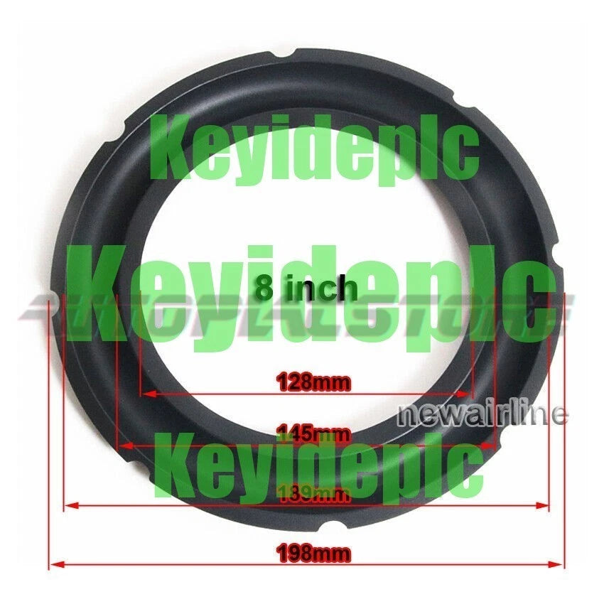 2pcs 8"/10"/12" inch Speaker Rubber Edge Woofer Surround Repair Parts #Wide 2#