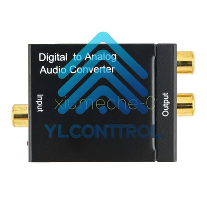 Optical Coaxial Toslink Digital to Analog Audio Converter Adapter RCA L/R 3.5mm