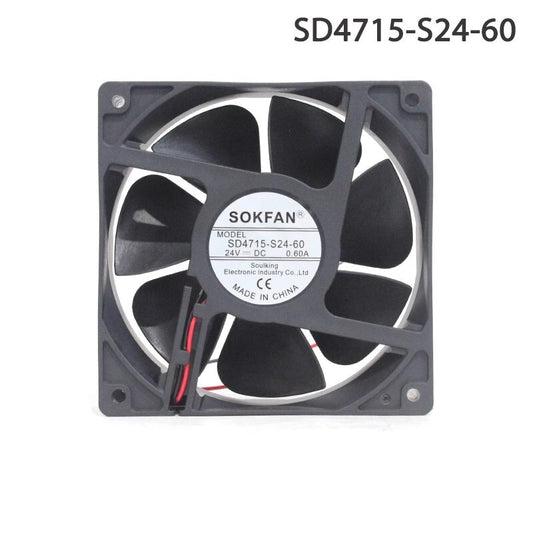 SOKFAN SD4715-S24-60 12038 24V 0.60A 12CM 2-wire high airflow cooling fan