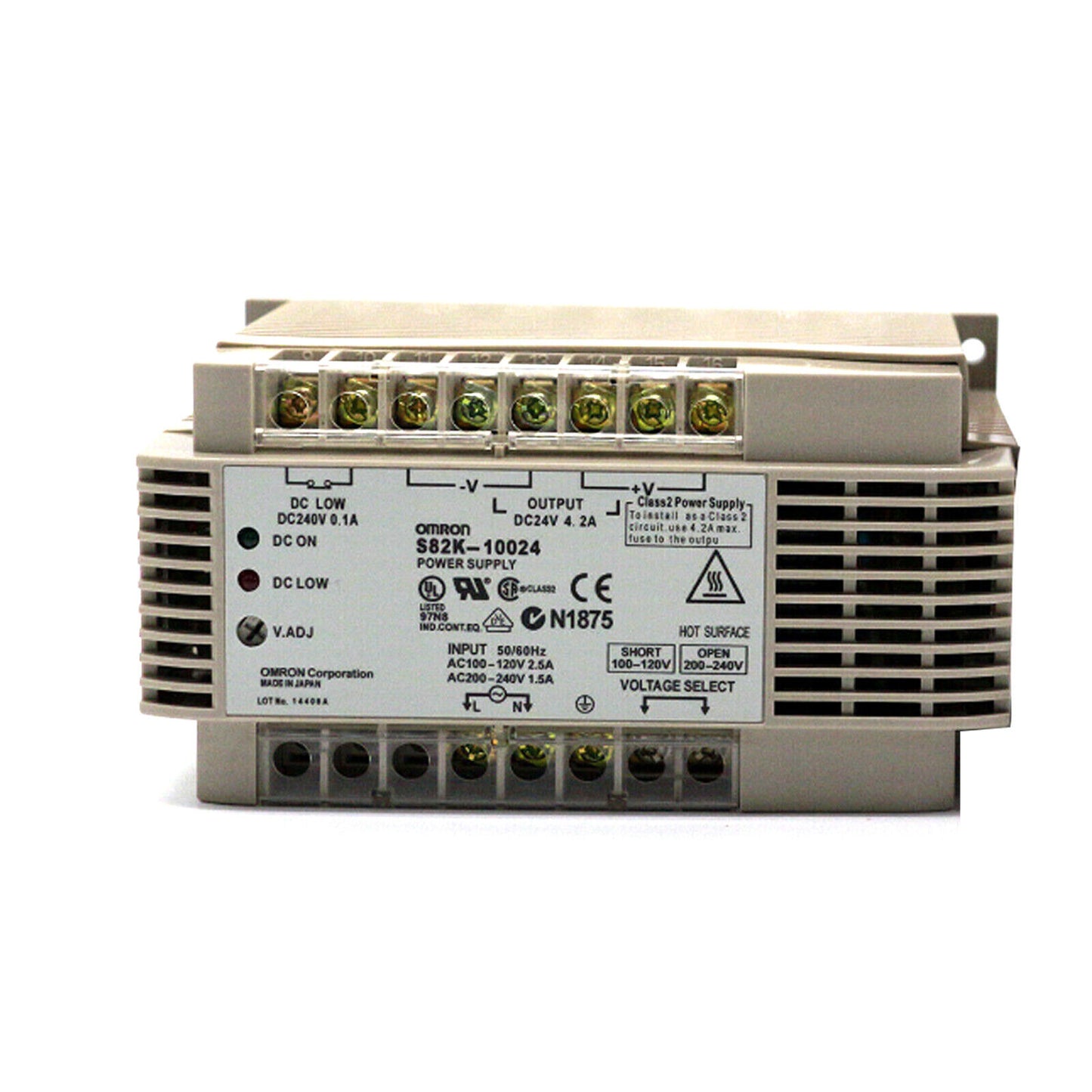 omron s82k-10024 power supply 24vdc 4.2a 100w - OMRON