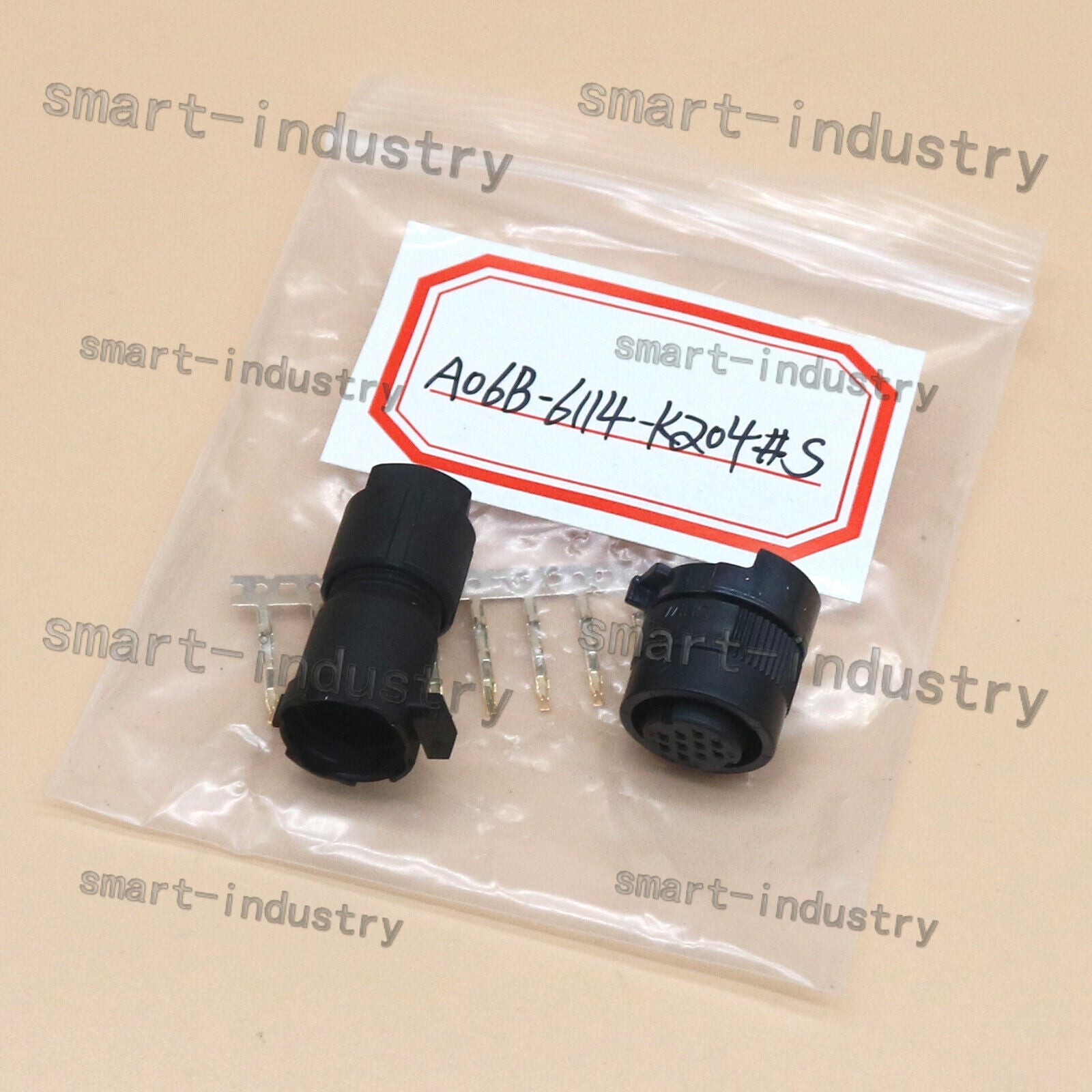 new 1PC A06B-6114-K204#S For FANUC Encoder Wire Connector JAE 10-Pin Plug