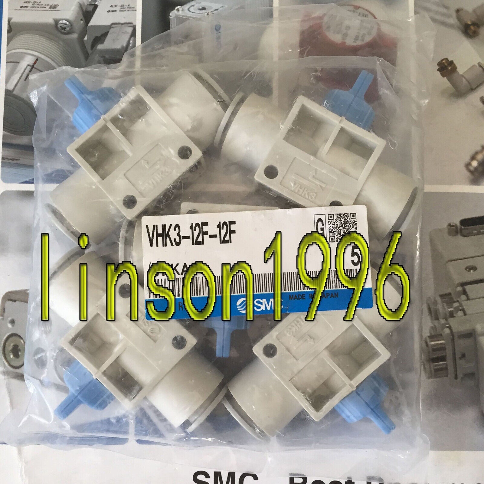 SMC VHK3-12F-12F 1Bag 5PCS Connector Valve Fast Delivery - SMC