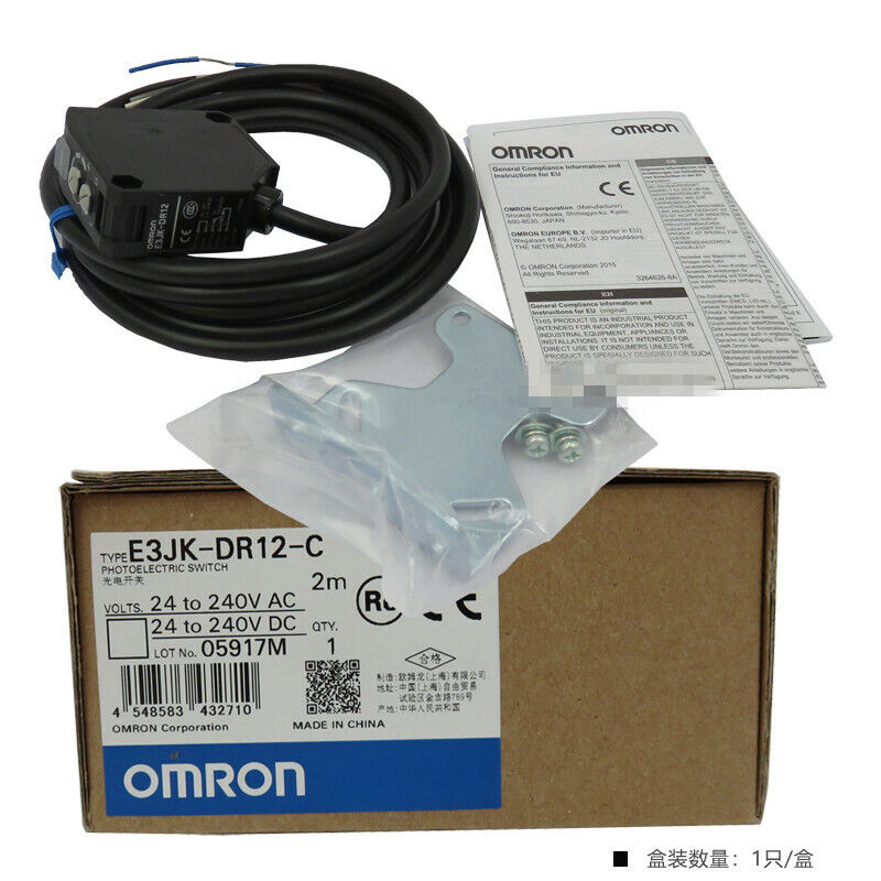 new 1pcs Omron E3JK-DR12-C 2M Photoelectric Switch Sensor Diffuse Reflection 300mm