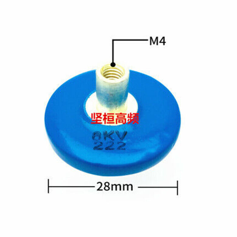 new 1N0M 102 202 3KV 222 6KV 10KV 1000/2000/2200PF high voltage ceramic capacitor