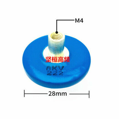 new 1N0M 102 202 3KV 222 6KV 10KV 1000/2000/2200PF high voltage ceramic capacitor