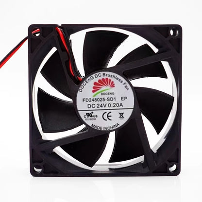 DOCENG FD248025-SD1 EP 8025 DC24V 0.20A 8CM 2-wire Inverter Cooling Fan