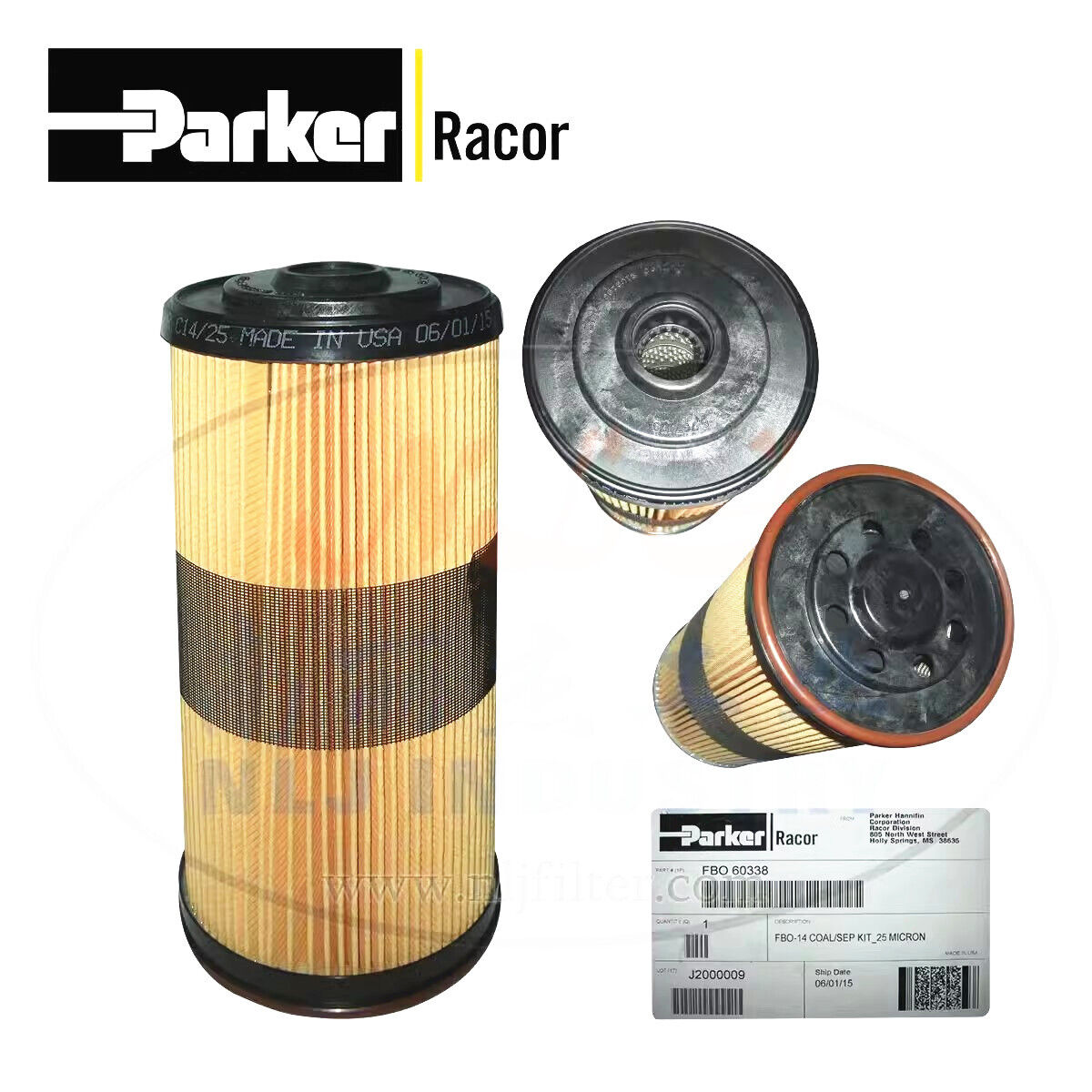 new 1pcs Parker Racor FBO 60338 Fuel Filter/Water Separator Filter