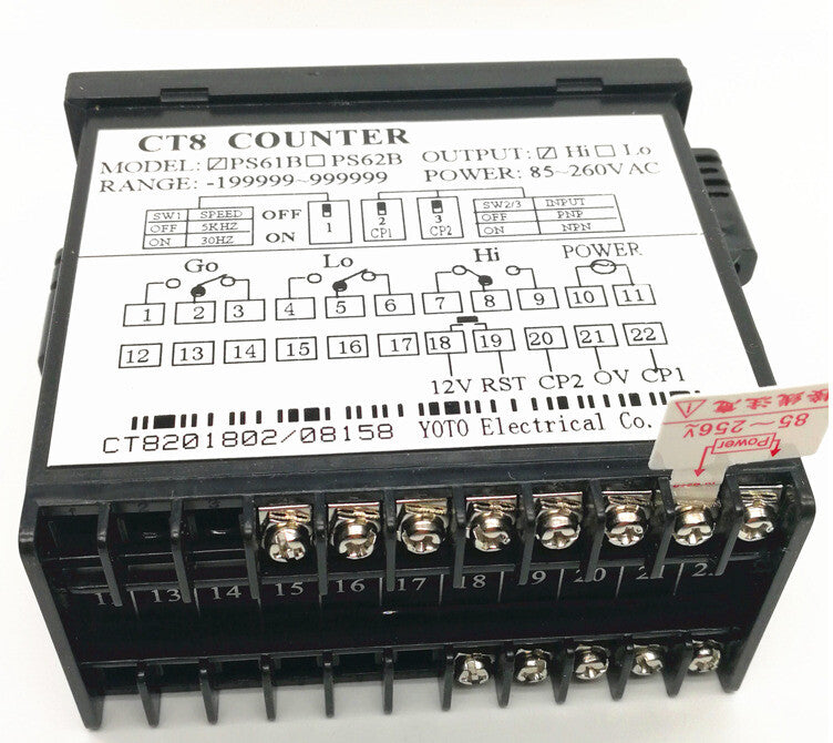 1PCS  YOTO CT8-PS61B PS61B CT8 COUNTER IN BOX 85-260VAC