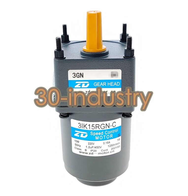 ZD 3IK15RGN-C Gear Motor 15W 220V - Multiple Variants Available - ZD