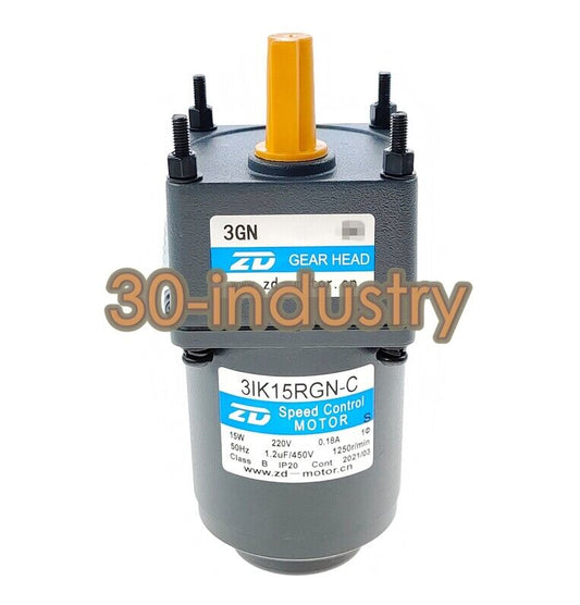 ZD 3IK15RGN-C Gear Motor 15W 220V - Multiple Variants Available - ZD