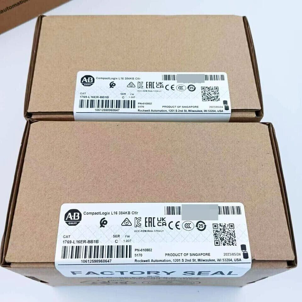 New Factory Sealed AB 1769-L16ER-BB1B SER C CompactLogix Controller 384KB - COMPACTLOGIX