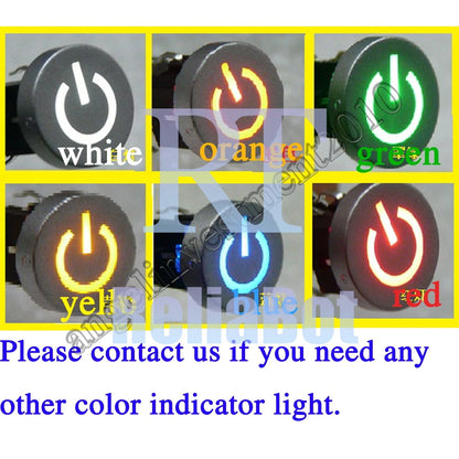 30pcs Blue Led Dia 10mm Cap Careful 12V Momentary Tact Push Button Switch