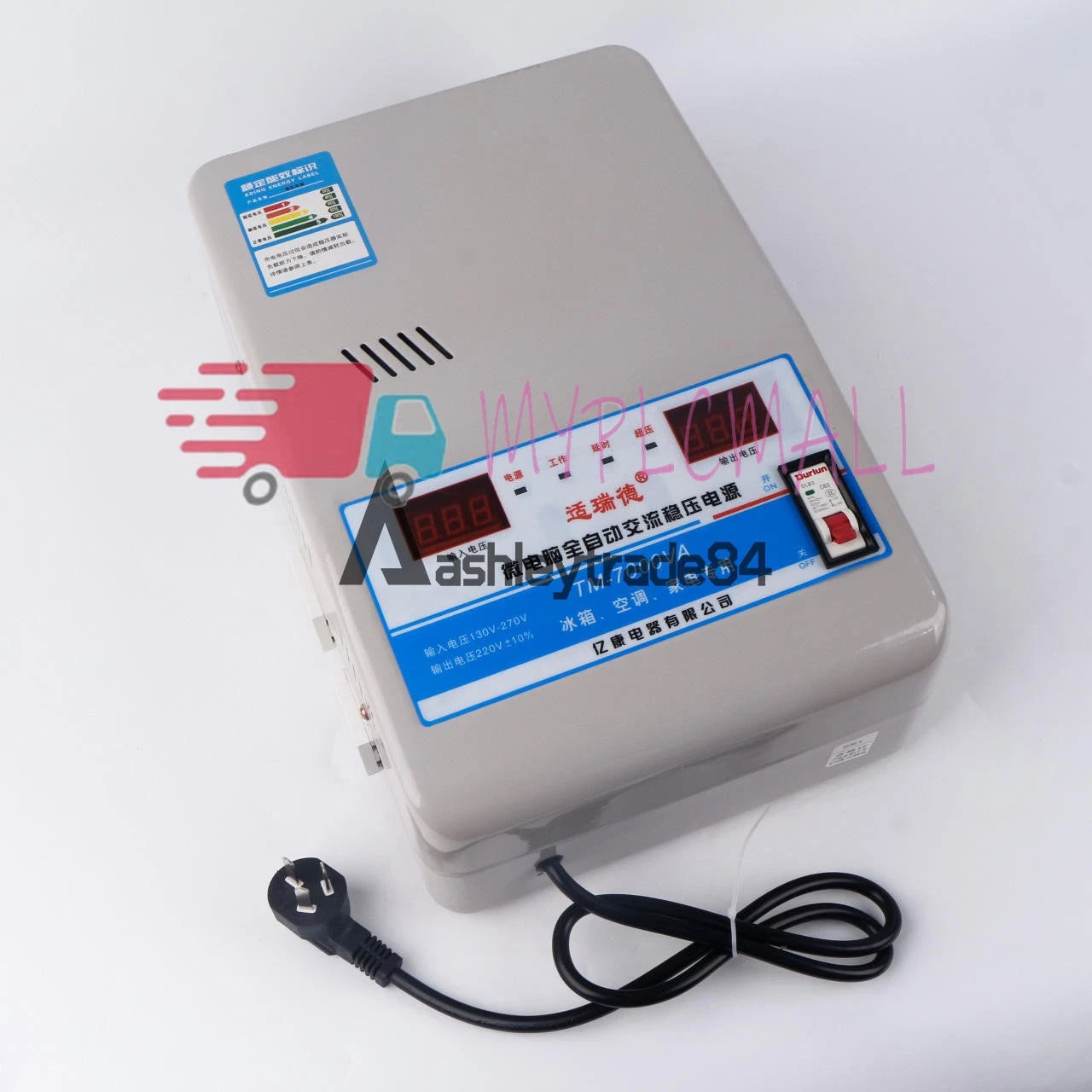 7KW Automatic Voltage Stabilizer AC regulator Power Supply 220V TM-7000VA