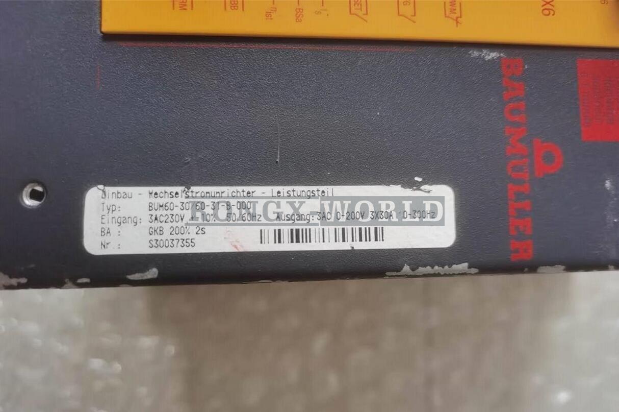 ONE BAUMULLER Servo Drive BUM60-A-SM-0110-B - BAUMULLER