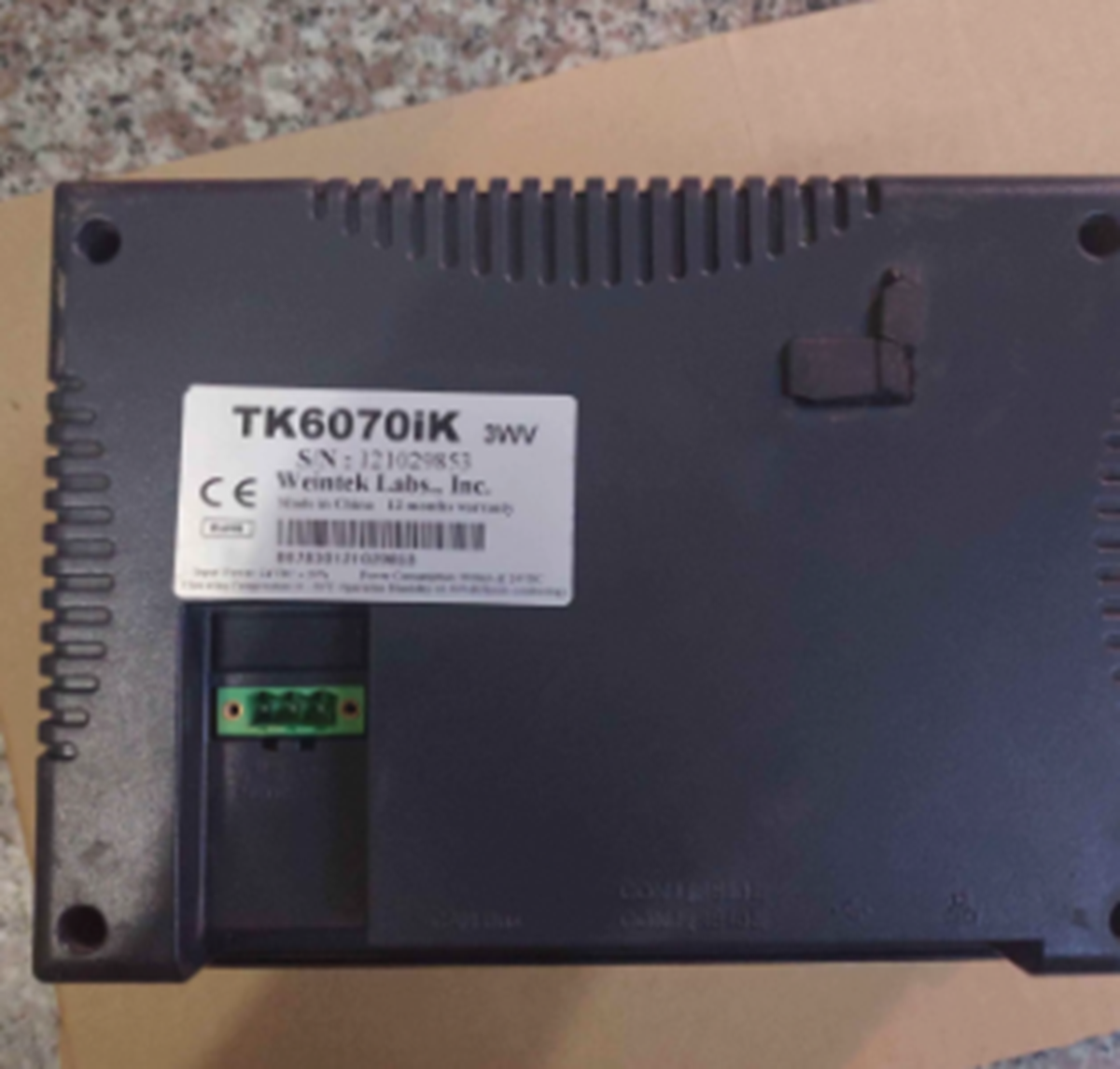 7" TFT LCD 32-BIT 400MHz HMI PANEL DISPLAY - WEINTEK