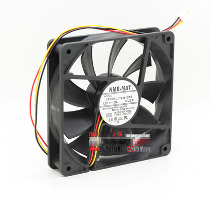 1pcs NMB 4710KL-C4W-B19 12025 12cm 12V 0.22A plasma TV fan 3pin