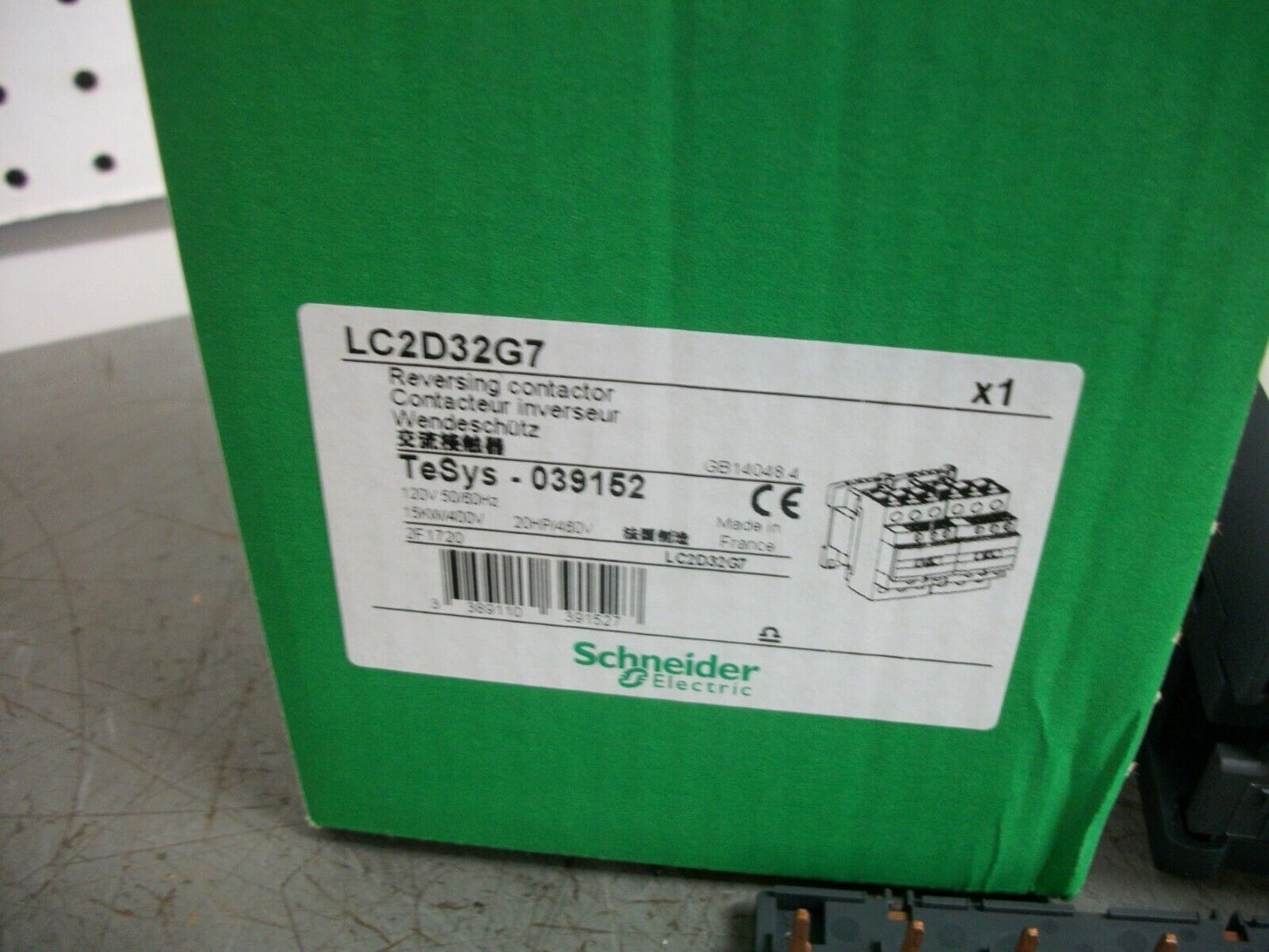 TELEMECANIQUE REV CONTACTOR LC2D32G7 25HP 3PH 600V 120V - TELEMECANIQUE REV