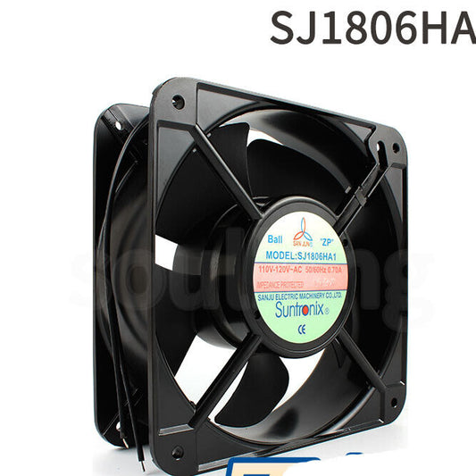 new SANJUN SJ1806HA1 110/120V 0.70A 18065 Industrial Cabinet Axial Fan - SANJUN