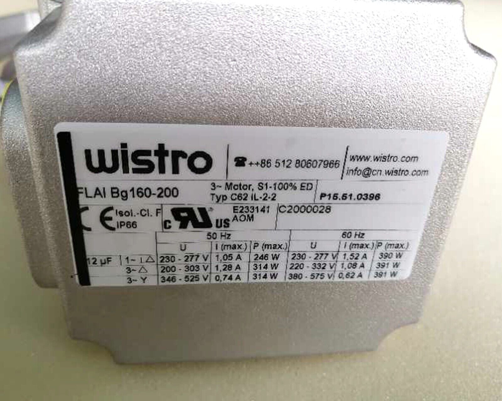 WISTRO FLAI BG160-200 Waterproof Motor Cooling Fan - WISTRO