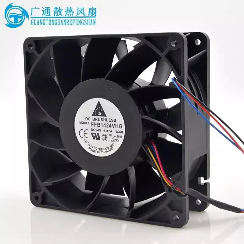 Delta FFB1424VHG 14050 DC24V 1.37A 14CM 4-Wire Inverter Cooling Fan