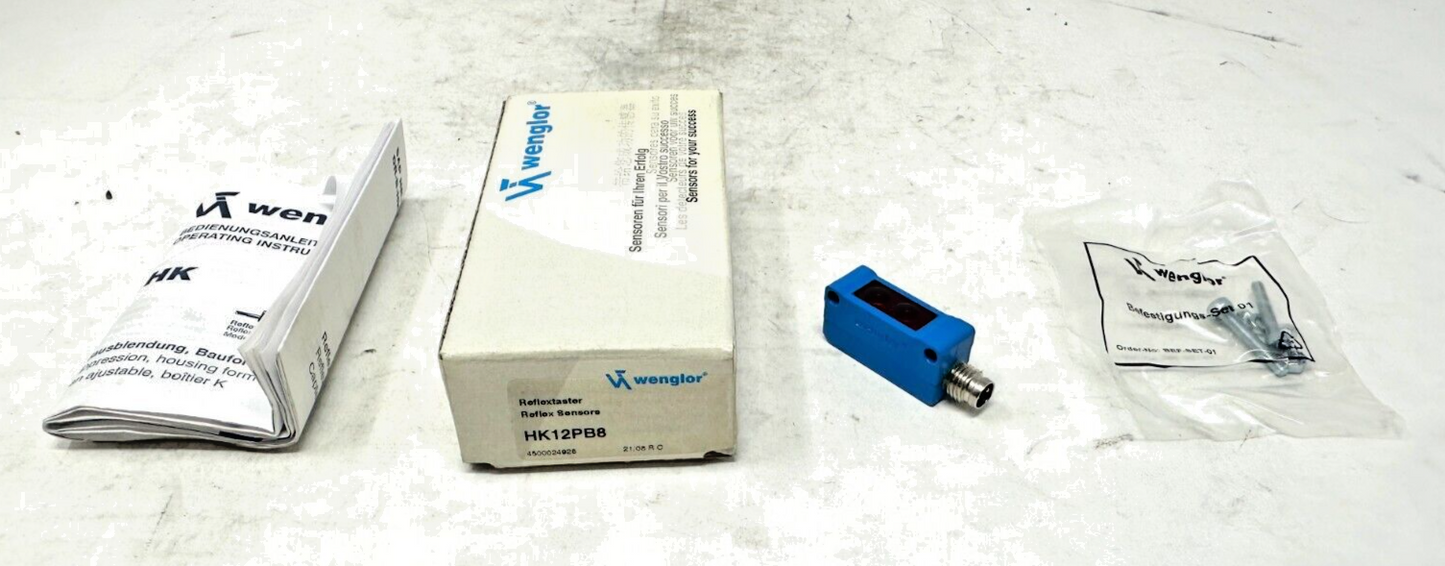 new Wenglor HK12PB8 Reflex Sensor - WENGLOR