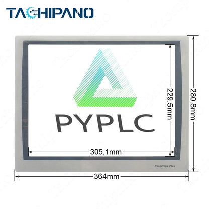 2711P-T15C22A9P-A Touch Screen for 2711P-T15C22A9P SER A + Protective Film 5pin