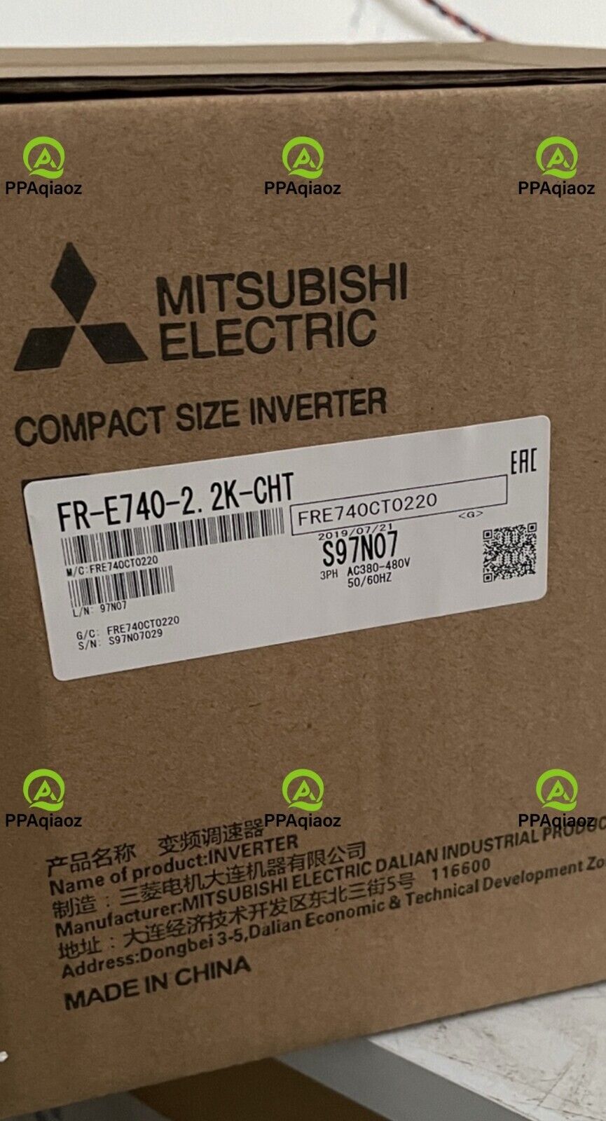 Mitsubishi FR-E740-2.2K-CHT 3-Phase Inverter AC380-480V 50/60Hz - MITSUBISHI