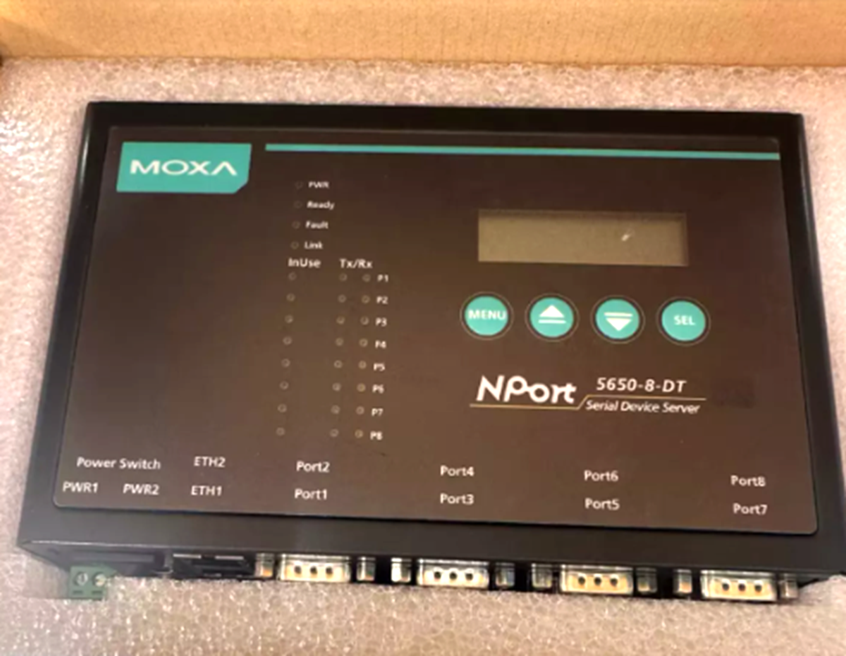 new  MOXA NPORT 5650-8-DT RS232 422 485 Device Server