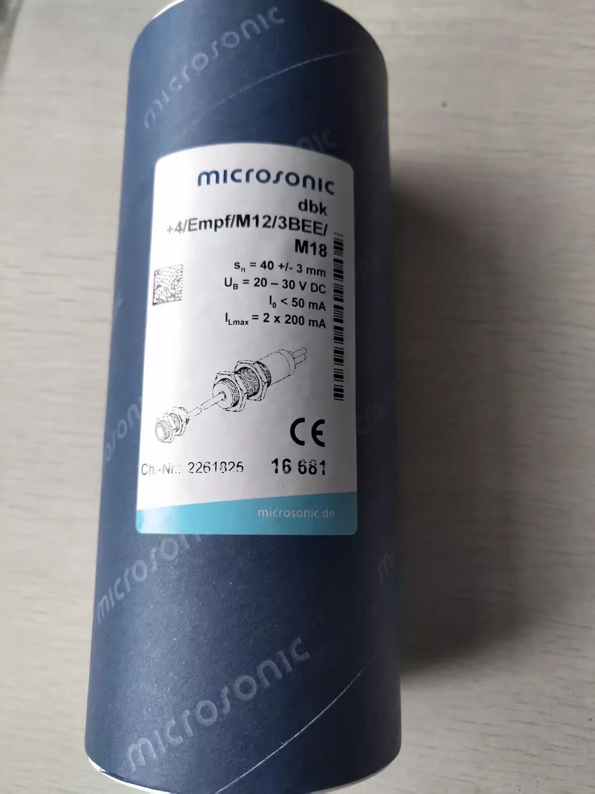 new 1pcs microsonic Ultrasonic Sensor dbk+4/Empf/M12/3BEE/M18 - EMPF