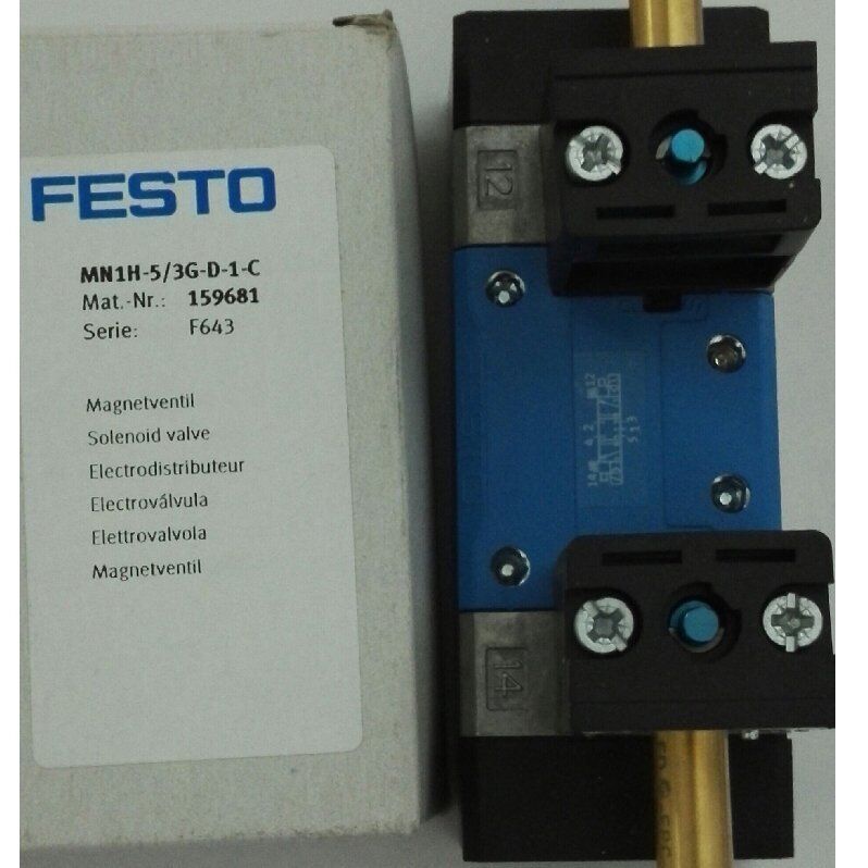 FESTO Solenoid Valve MN1H-5/3G-D-1-C - FESTO
