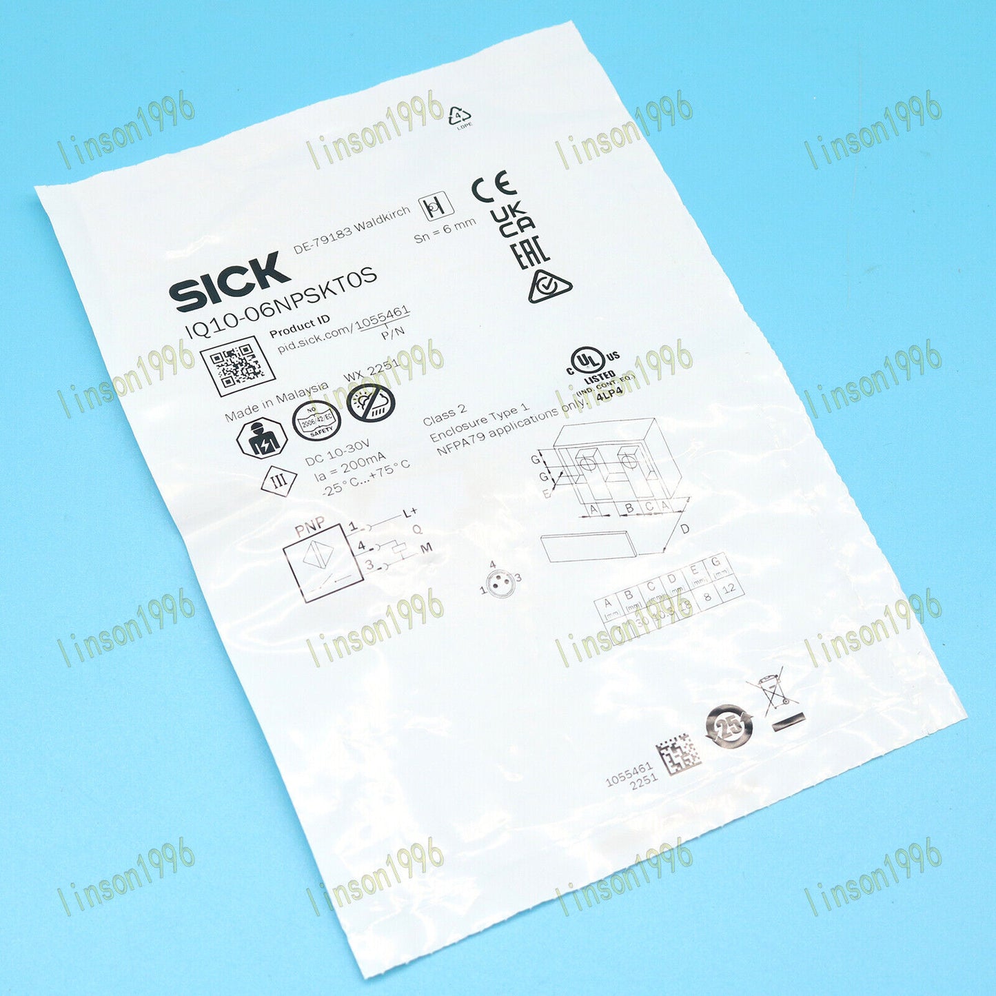 New SICK IQ10-06NPSKT0S Sensor - SICK