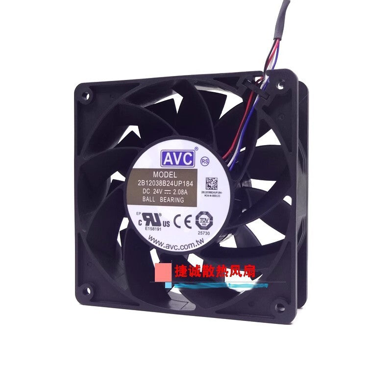 AVC 2B12038B24UP184 24V 2.08A 12CM 12038 High air volume inverter cooling fan